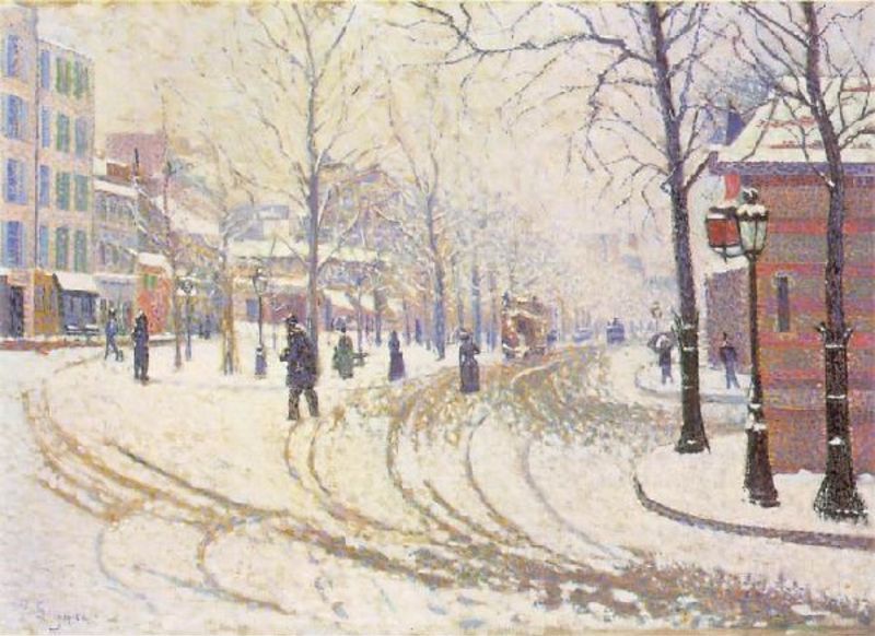 Le Boulevard De Clichy La Neige